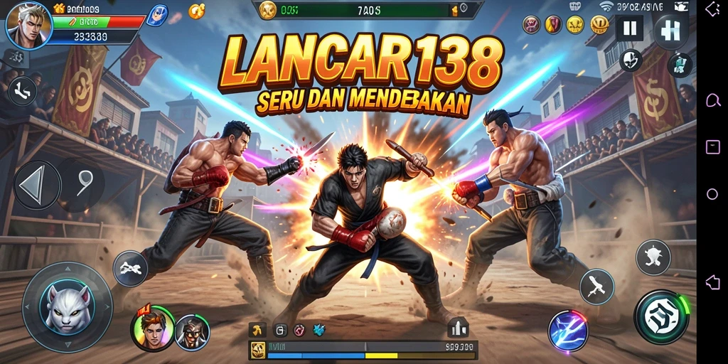 Tampilan gameplay intens dan seru dalam LANCAR138.