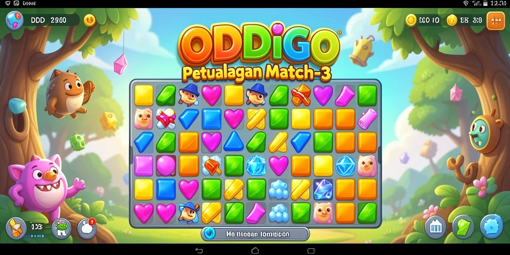 Tangkap momen seru dalam gameplay Match-3 ODDIGO.