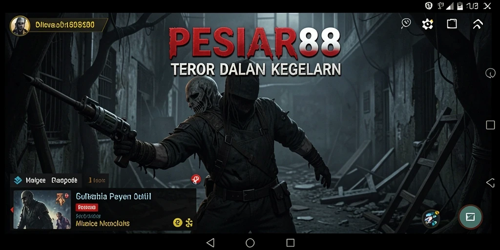 Tampilan gameplay PESIAR88 yang mencekam dan menegangkan.