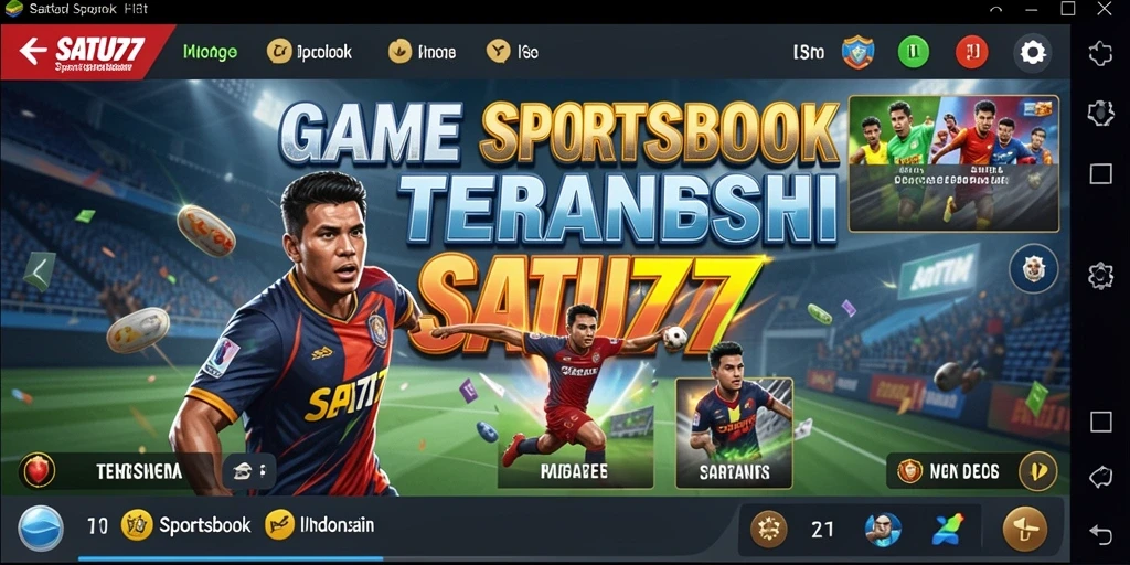 Tampilan utama SATU77 dengan berbagai pilihan taruhan menarik.