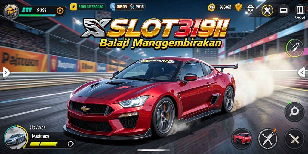 Tampilan menarik dari gameplay balap SLOT39 yang mendebarkan.
