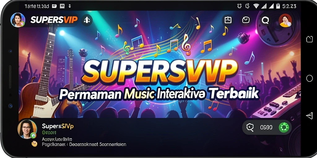 Tampilan gameplay SUPERSVIP yang interaktif dan menarik.