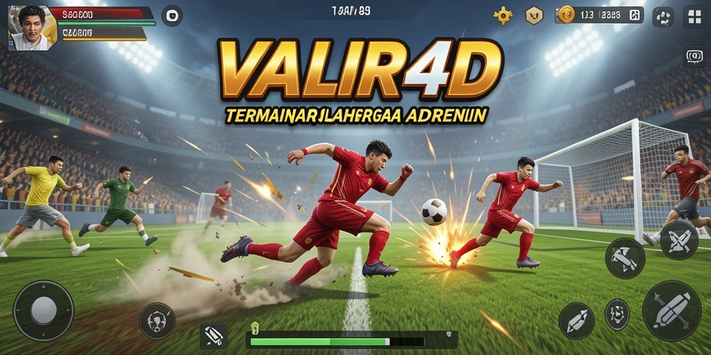 Tampilan gameplay VALIR4D yang menampilkan aksi olahraga penuh dengan adrenalin.